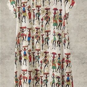 African figure print.1Xl,2Xl,3Xl New